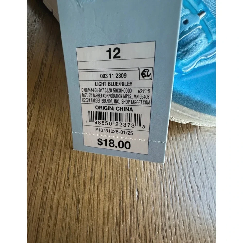 Cat & Jack Riley Light Blue Strappy Buckle Sandals Kids Size 12 NWT